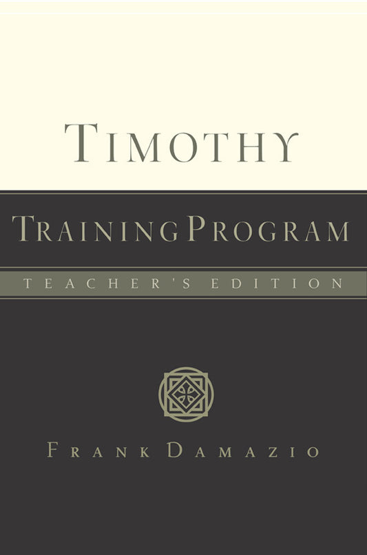 Timothy Training Manual